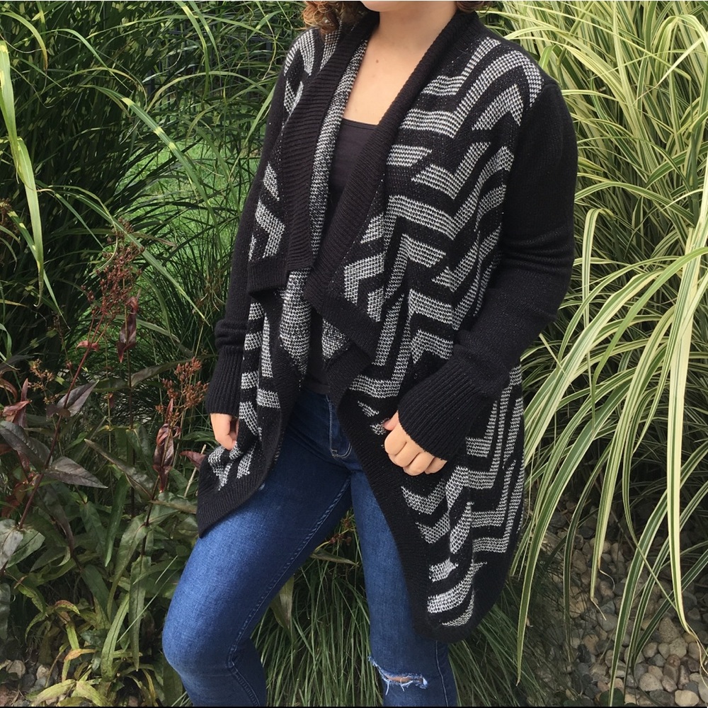 Black cardigan